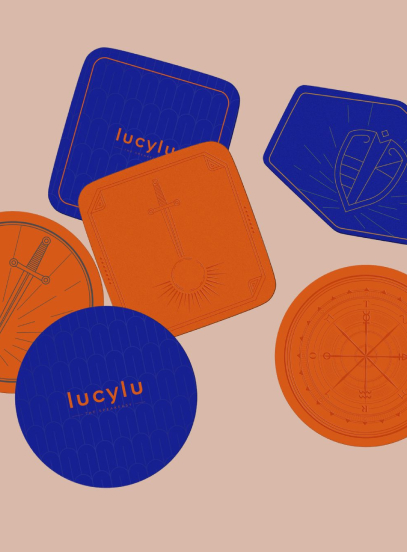 Lucy Lu coasters